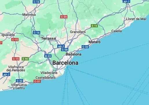 Mapa Zonas de Servicio